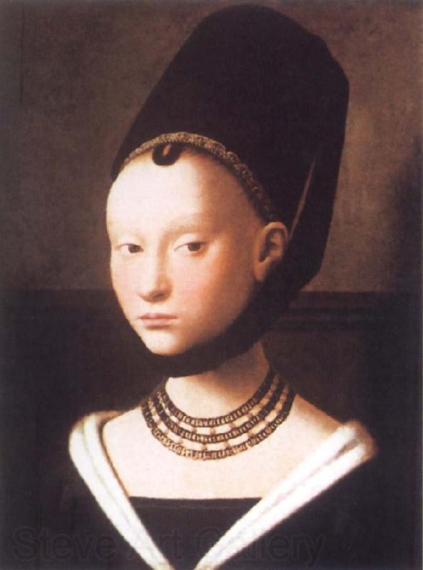 Petrus Christus Portrait of a Young Girl Norge oil painting art